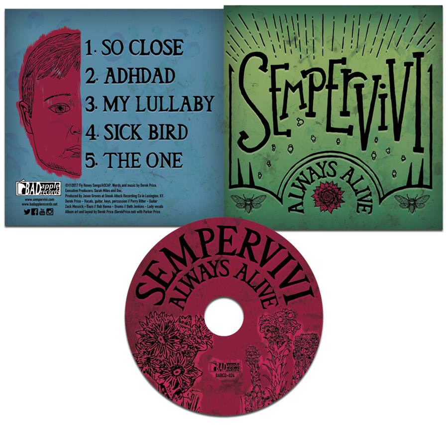 CD Artwork for Sempervivi "Always Alive" by Kentucky CD cover artist