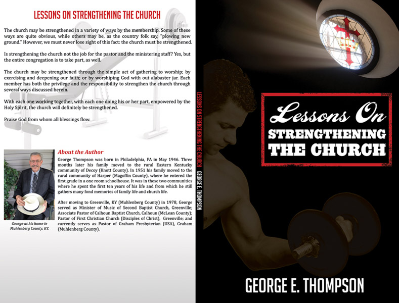 "Lessons on Strengthening the Church" book cover graphic design