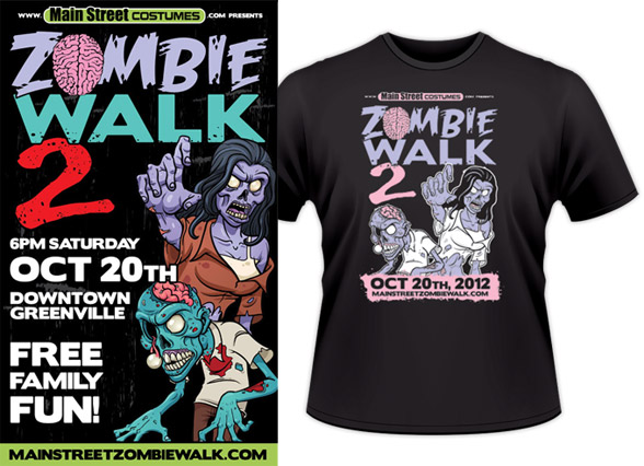 Zombie Walk 2 event promotion design